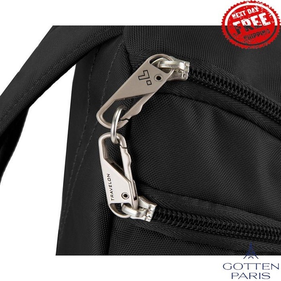 Travelon Classic Anti-Theft Backpack Black Women's Bag - Picture 4 of 6